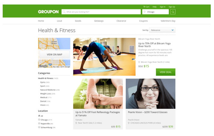 groupon new website